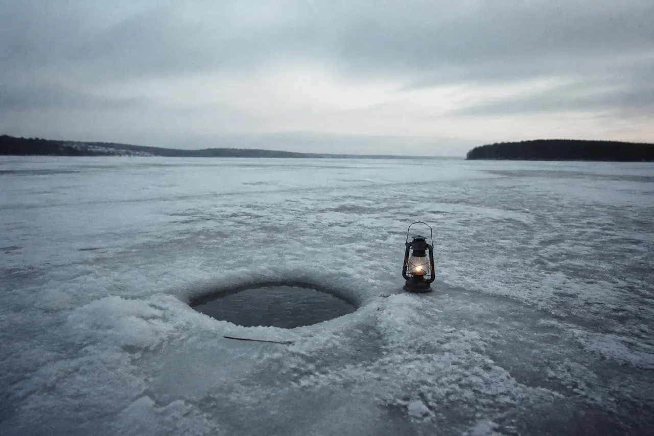 Show lights on a hut versus a solo Ice Fish table