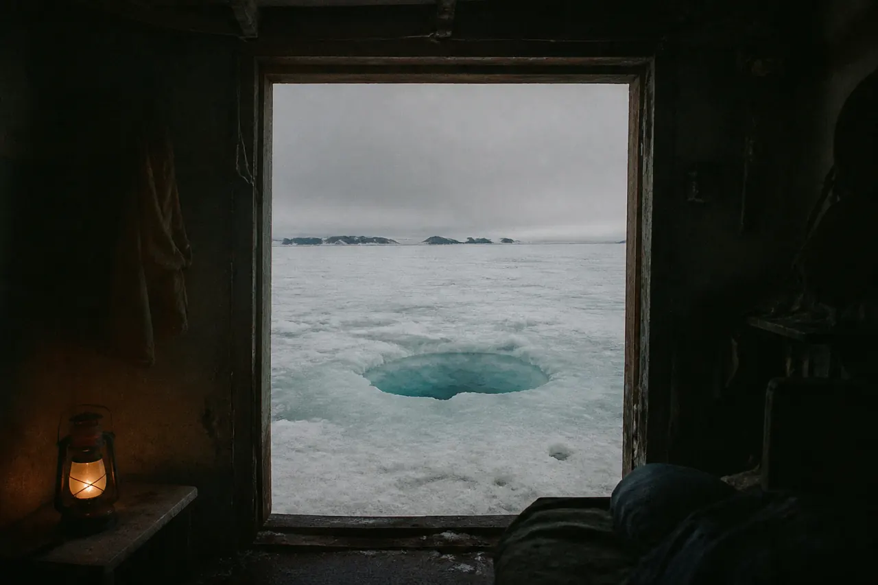 Three Ice Fish tables, only one with a live winch